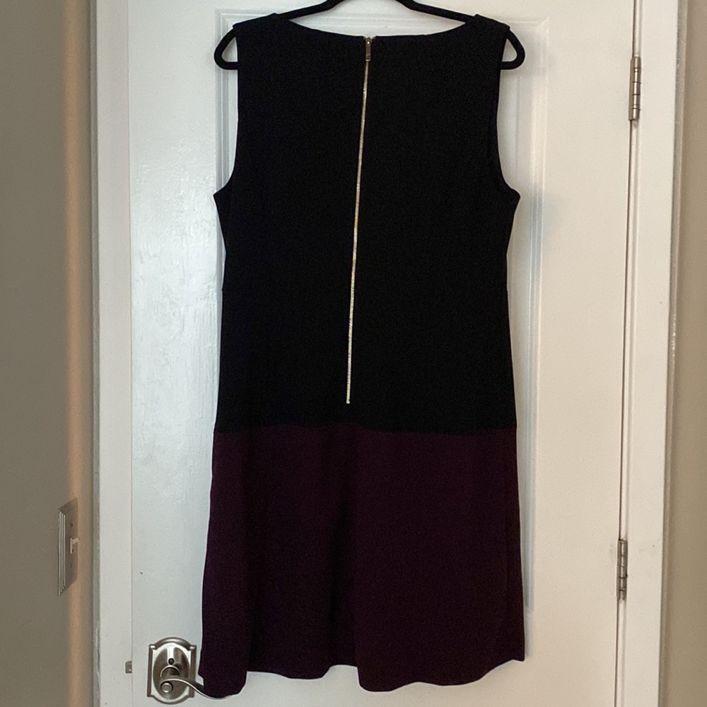 Black & Purple Tommy Hilfiger Shift Dress Size 16 Barely Worn - Picture 4 of 6
